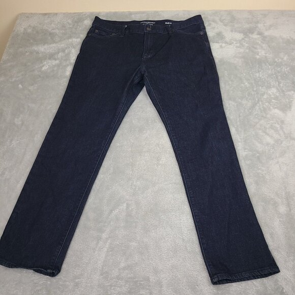 Banana‎ Republic Jeans Mens 35x30 Blue The Traveler Slim Fit Stretch Mid Rise - Picture 1 of 7